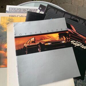 Vtg Toyota Celica & Supra Showroom Pamphlets Bundle Set